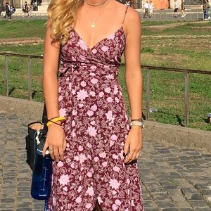 Tie high to low summer dress